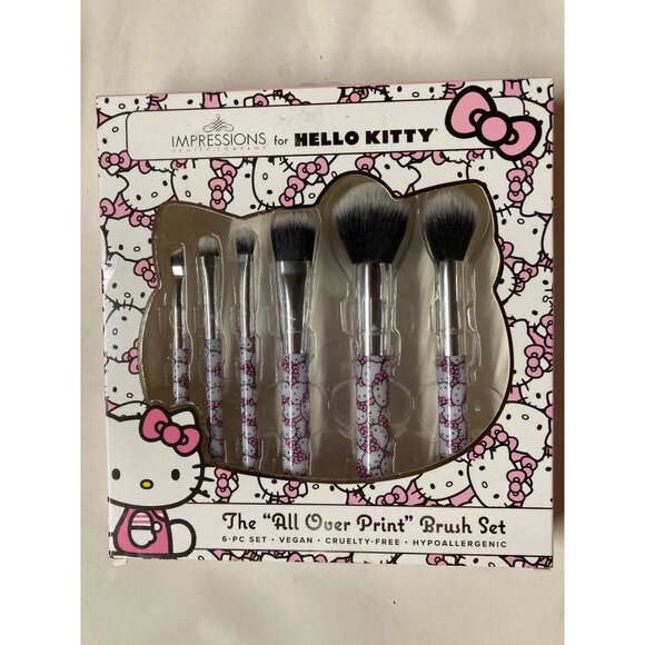 Limited Edition Hello Kitty Makeup Brush Set Lot 6 Sets New In Box - Picture 8 of 13